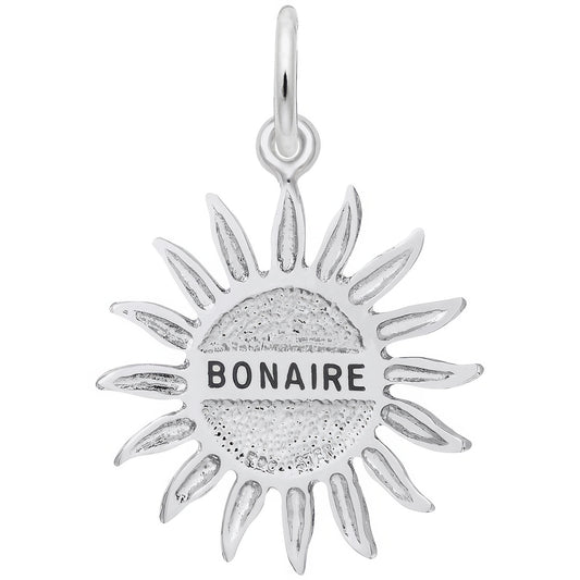 Bonaire Sun Large Charm - Metal - Sterling Silver