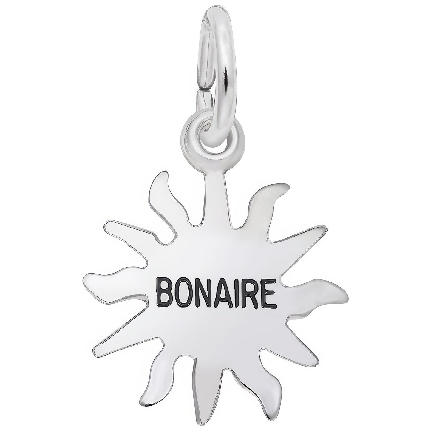 Bonaire Sun Small Charm - Metal - Sterling Silver