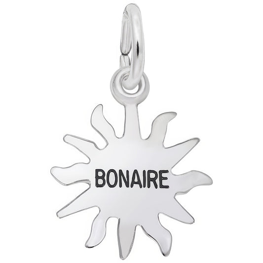Bonaire Sun Small Charm - Metal - Sterling Silver