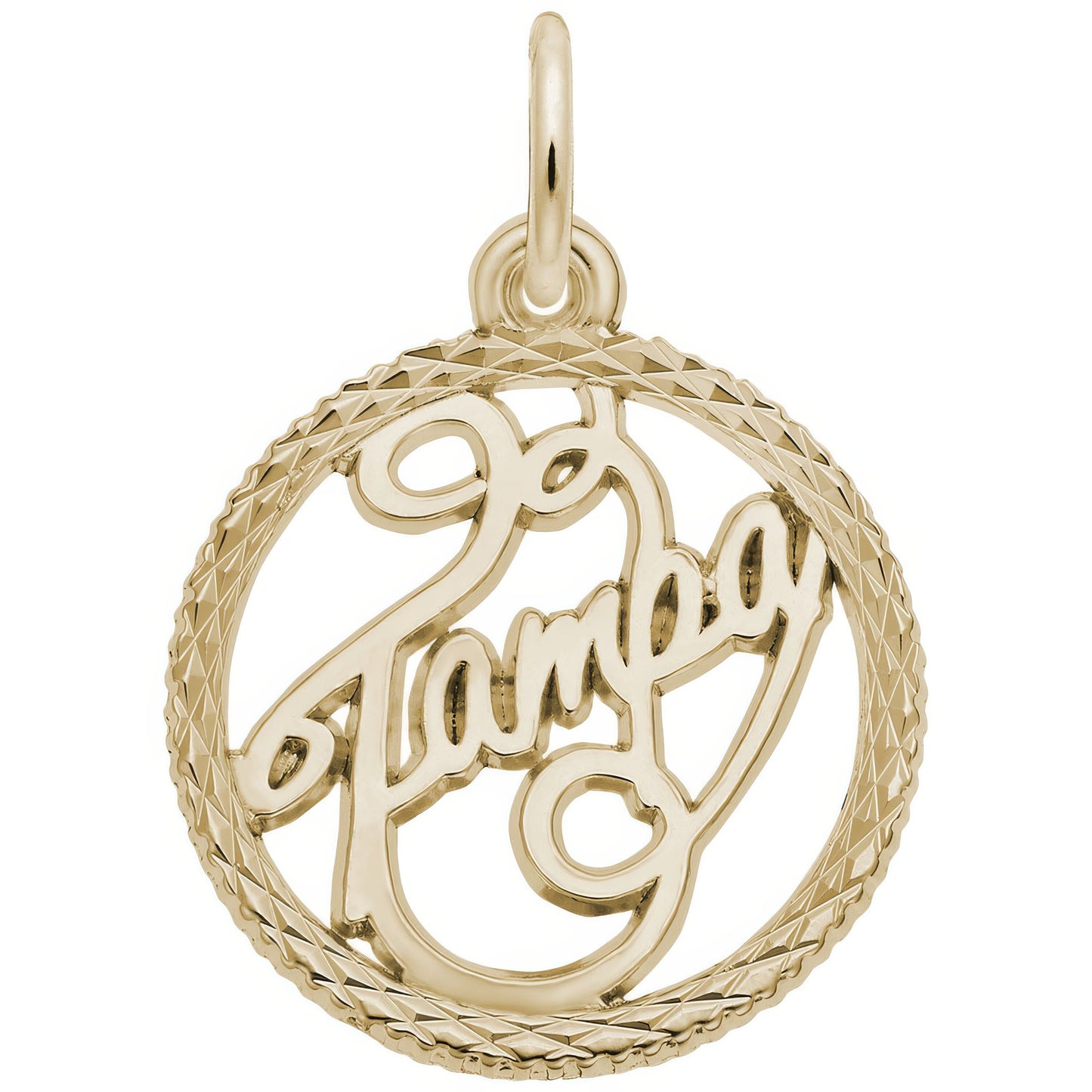 Tampa Faceted Charm - Metal - Sterling Silver