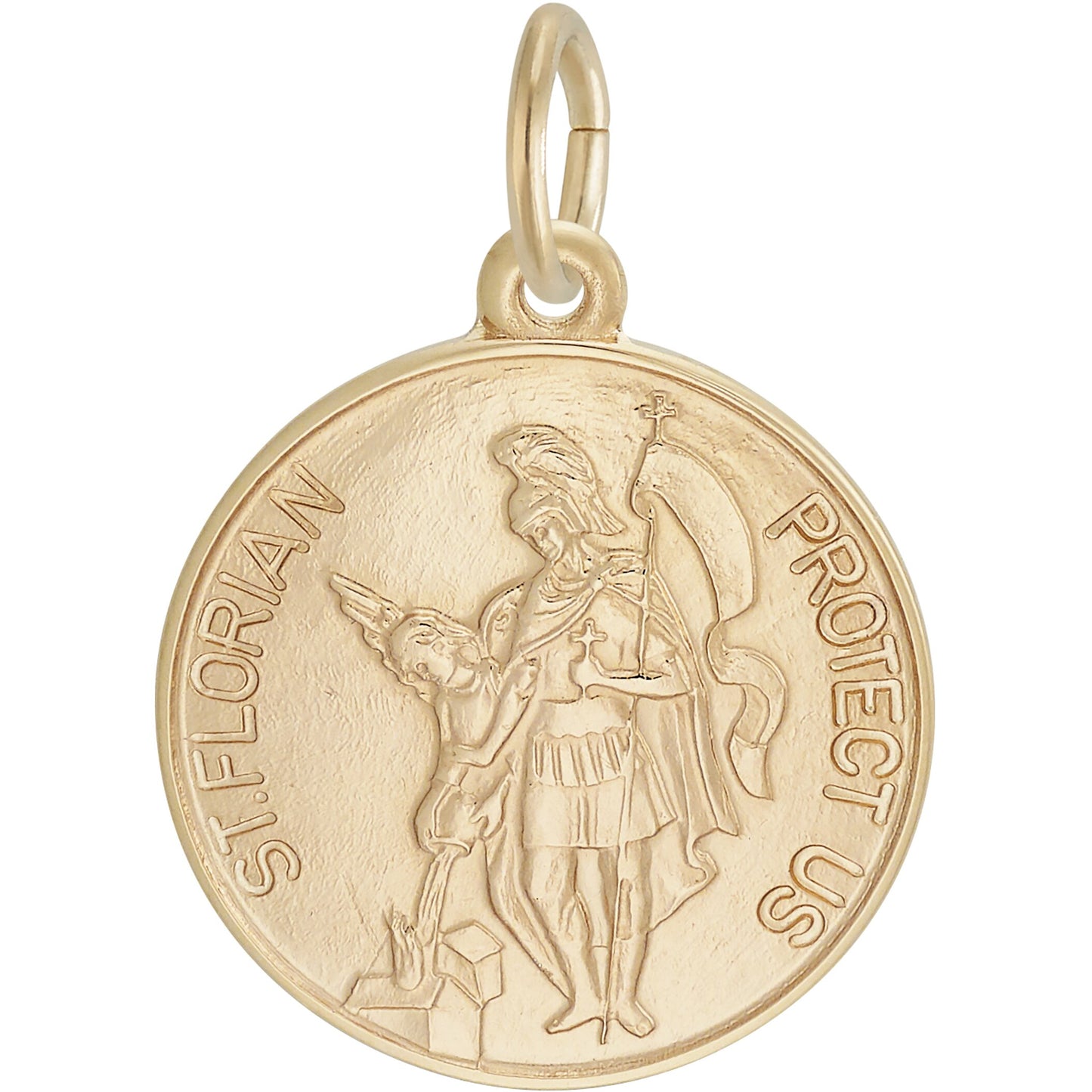 St. Florian Charm - Metal - Sterling Silver