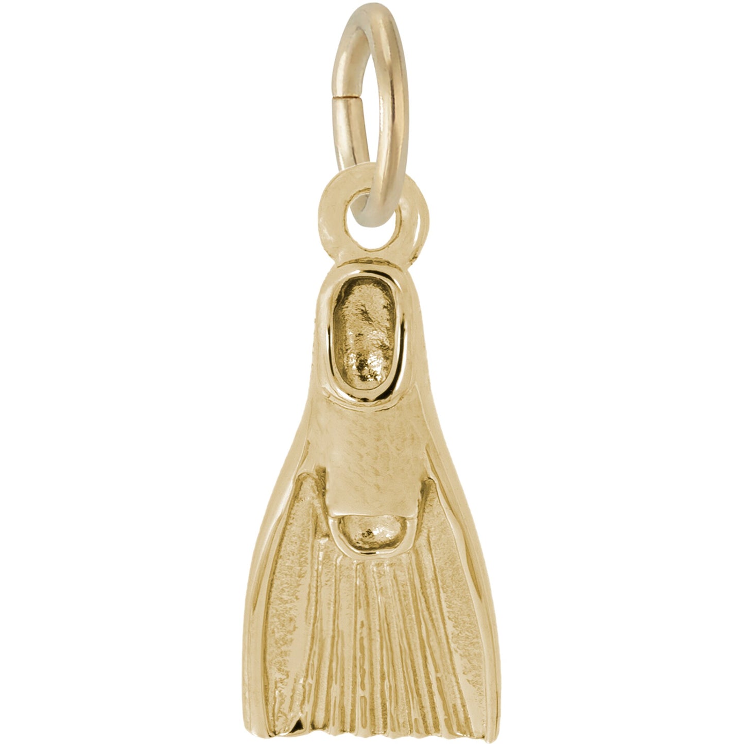Swim Fin Charm, Sterling Silver