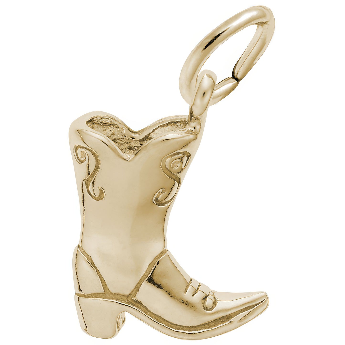 Sterling Silver Cowboy Boot Charm