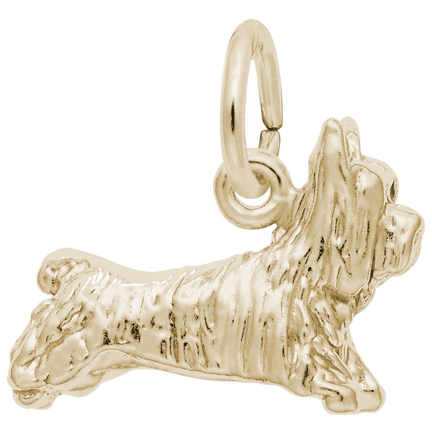 Terrier Dog Charm - Metal - Sterling Silver