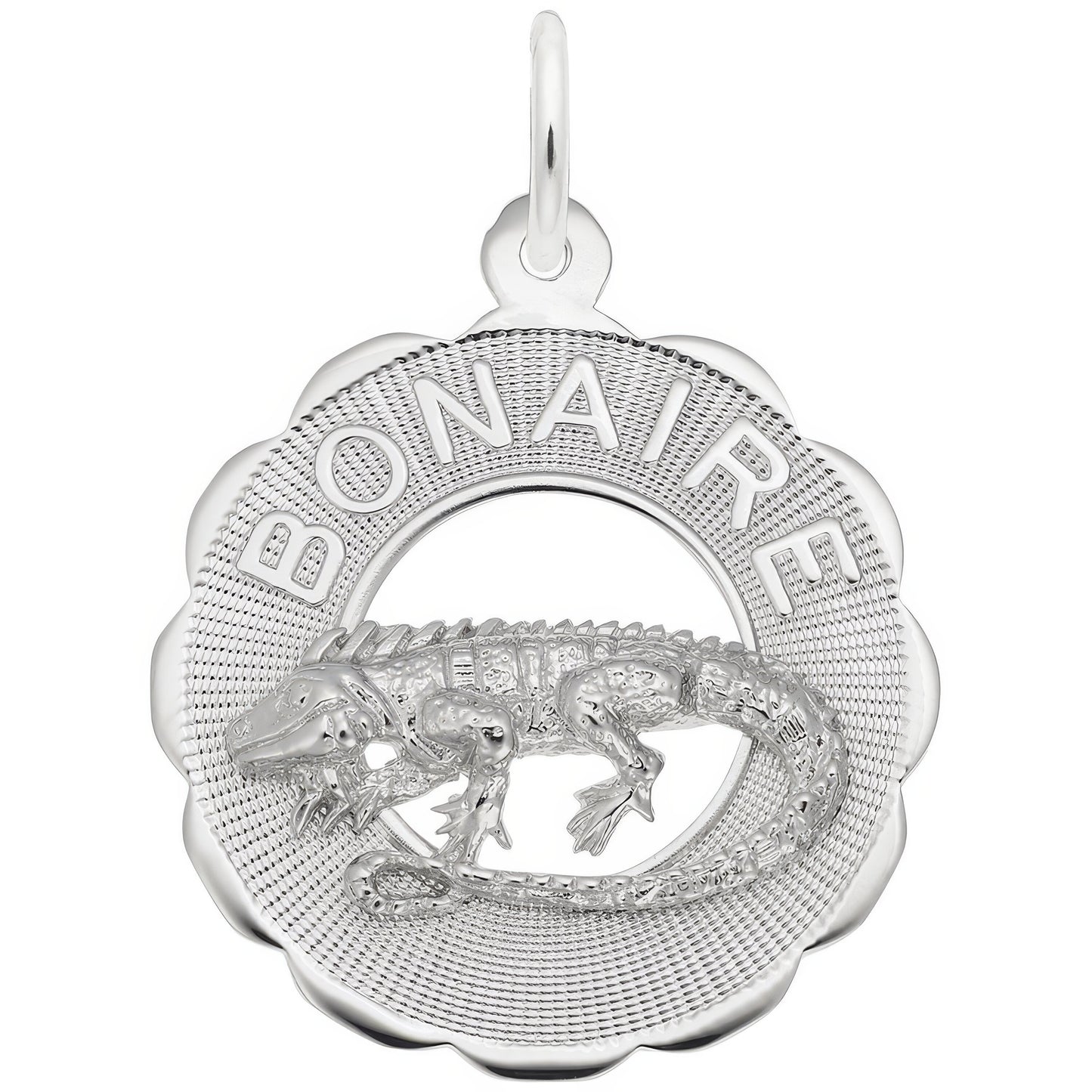 Sterling Silver Bonaire Charm - 22mm x 22mm