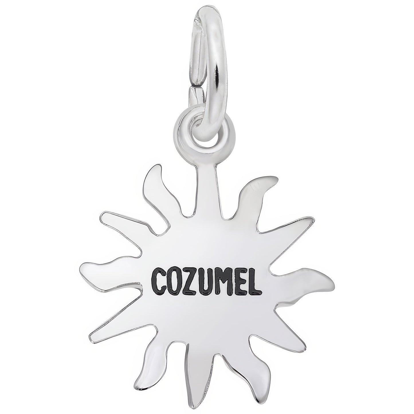 Cozumel Sun Charm - Metal - Sterling Silver