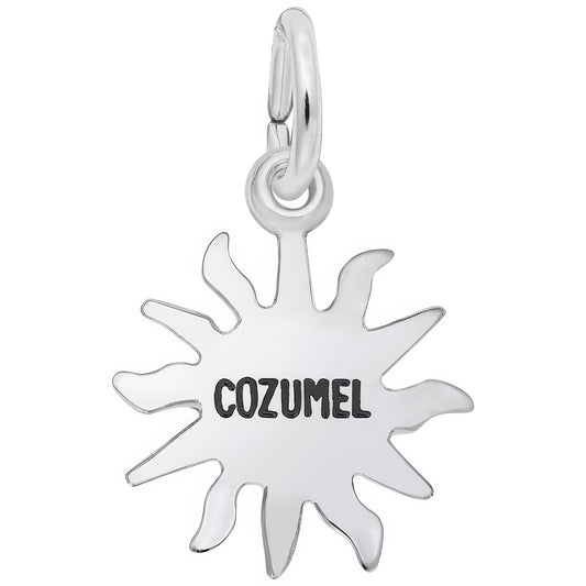 Cozumel Sun Charm - Metal - Sterling Silver