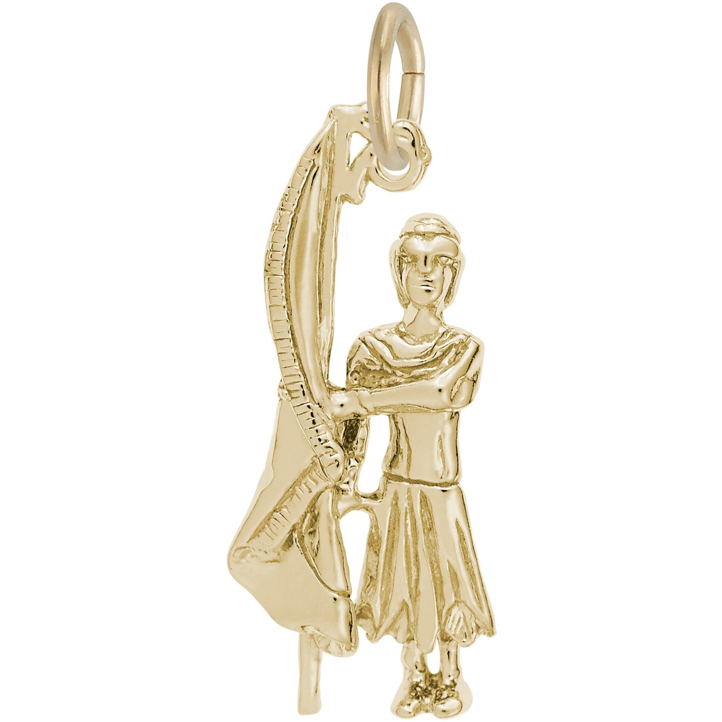 Color Guard Charm - Metal - Sterling Silver
