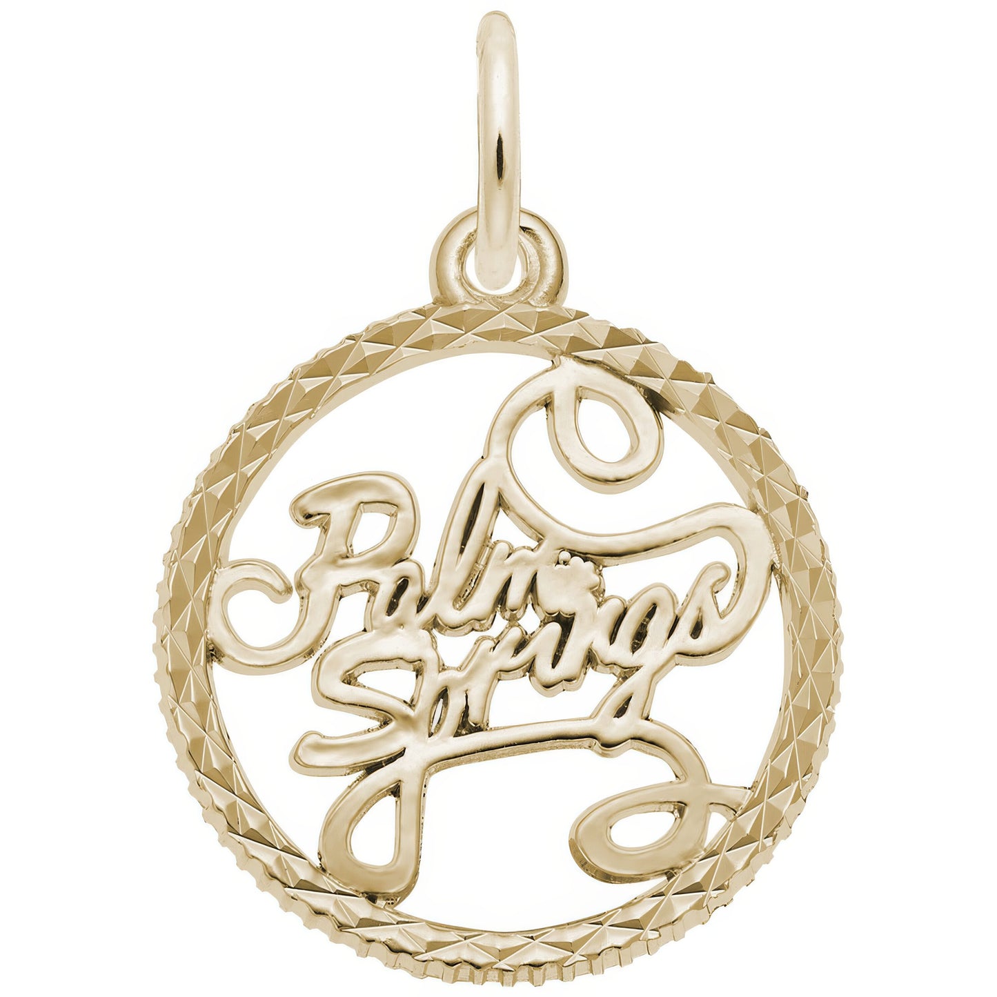 Palm Springs Faceted Charm - Metal - Sterling Silver