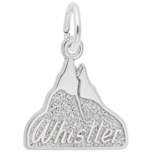 Whistler Mountain Charm - Metal - Sterling Silver
