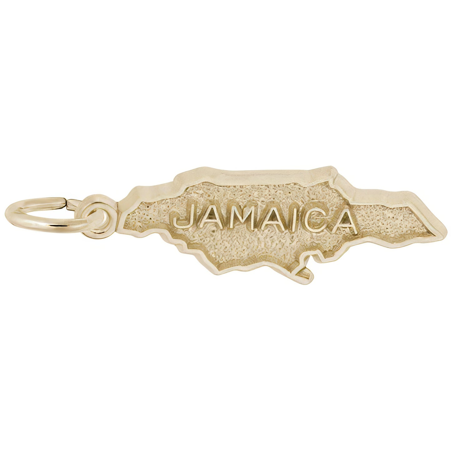 Sterling Silver Jamaica Charm - 7mm x 24mm