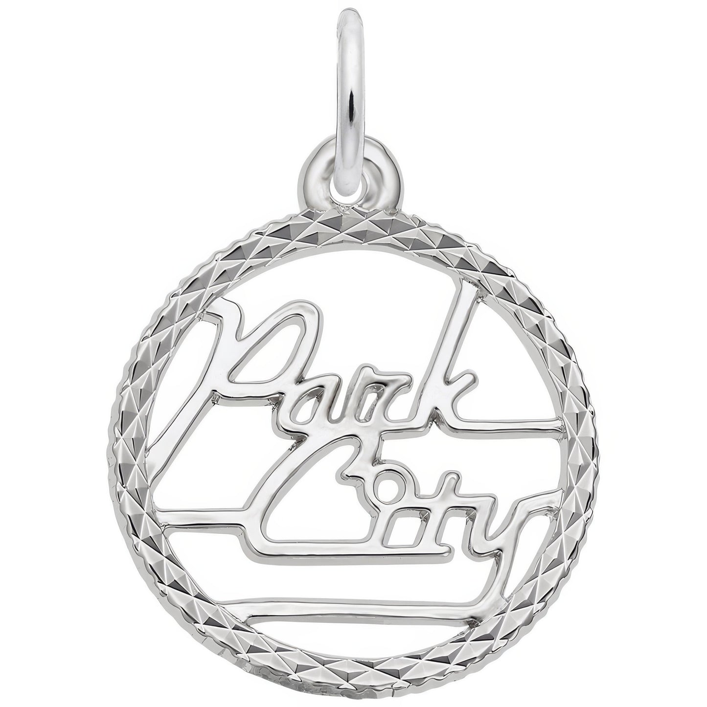 Park City Faceted Charm - Metal - Sterling Silver