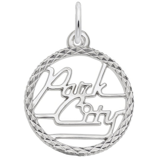 Park City Faceted Charm - Metal - Sterling Silver