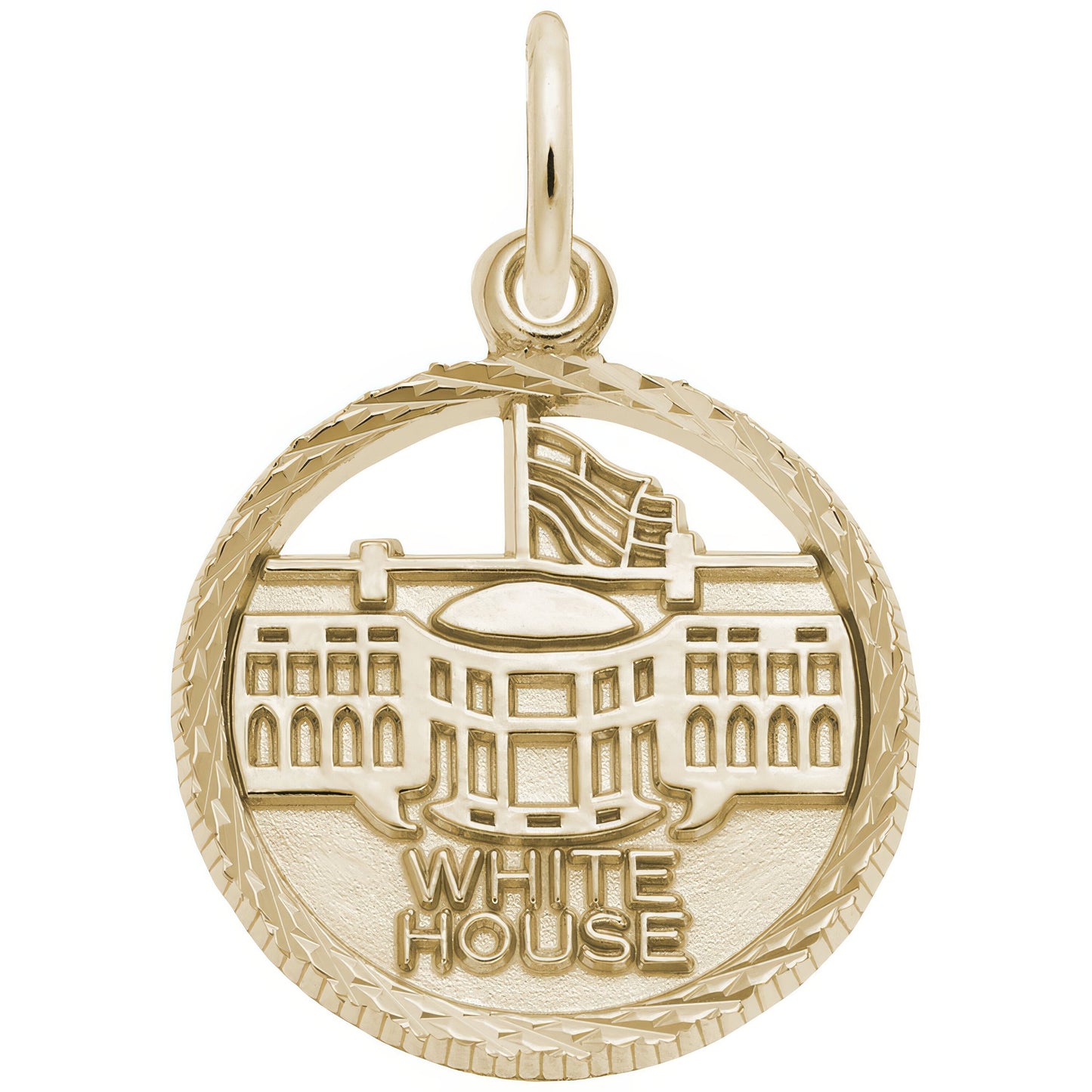 Charms Sterling Silver White House Charm