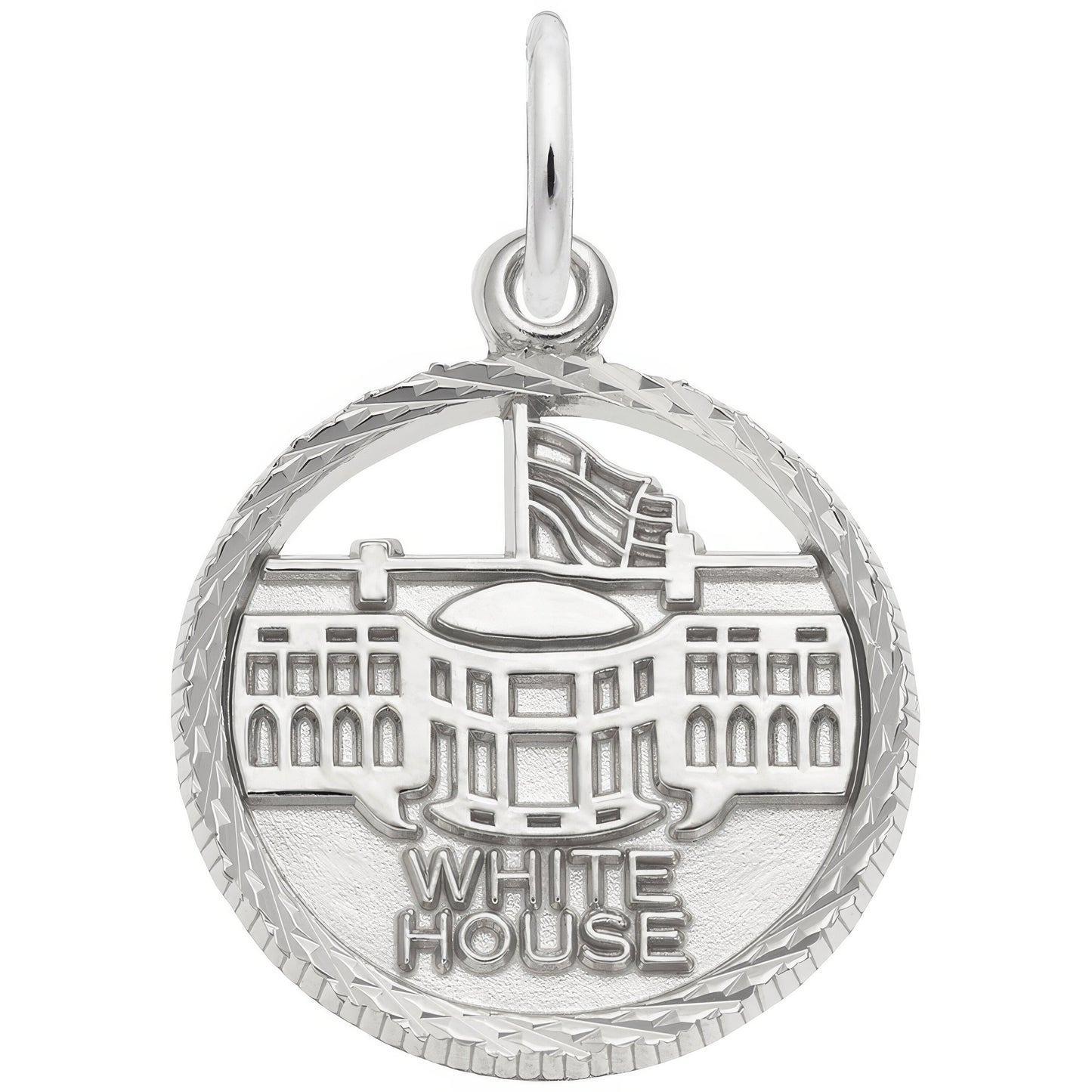 Charms Sterling Silver White House Charm