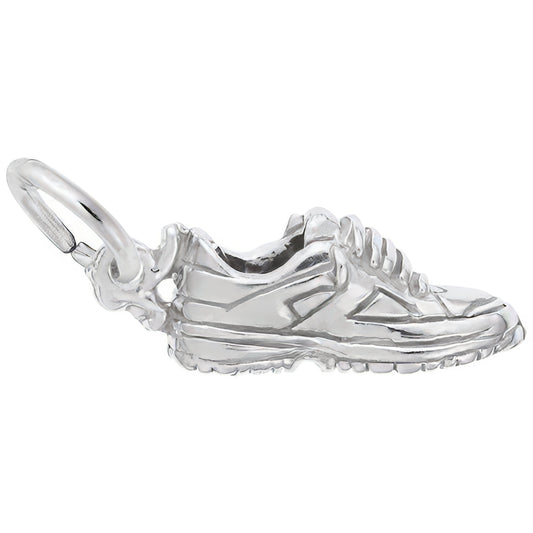 Sterling Silver Sneaker Charm - 8mm x 15mm