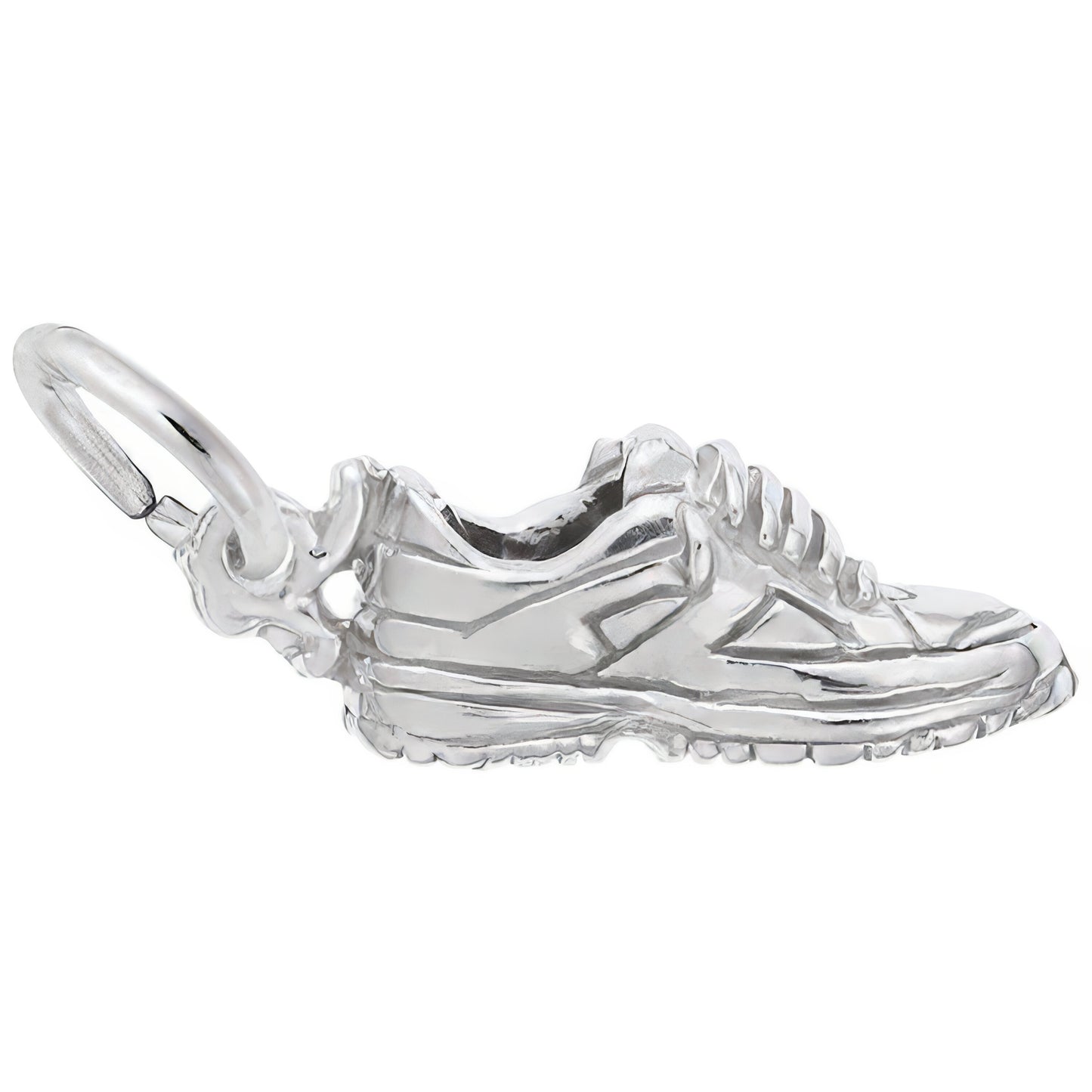 Sterling Silver Sneaker Charm - 8mm x 15mm
