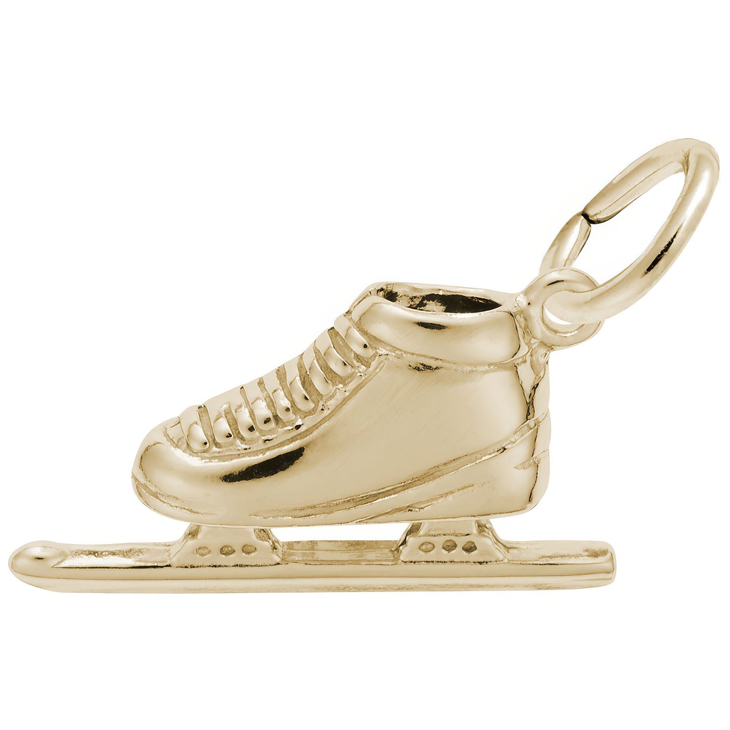 Speed Skate Charm - Metal - Sterling Silver