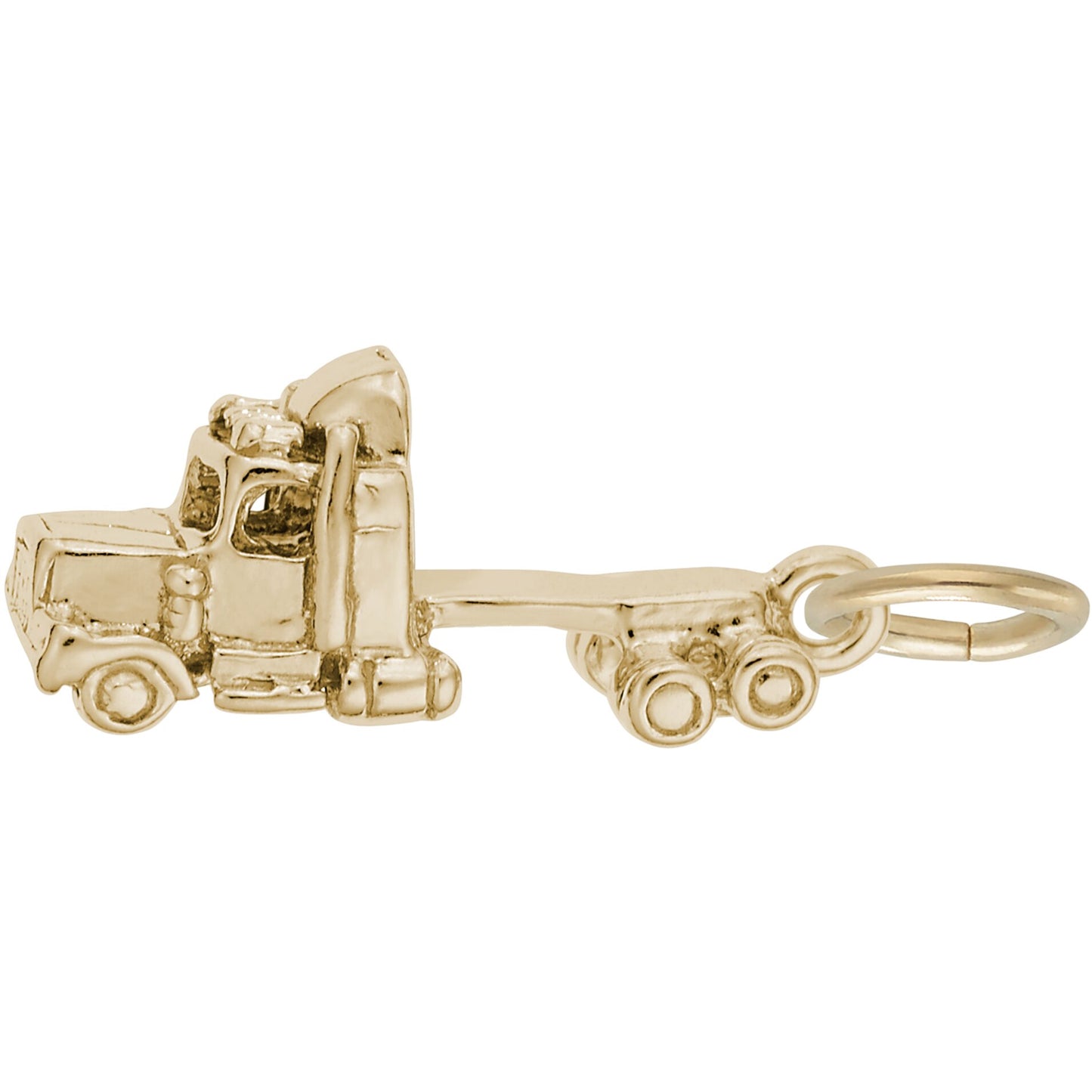 Semi Truck Charm - Metal - Sterling Silver