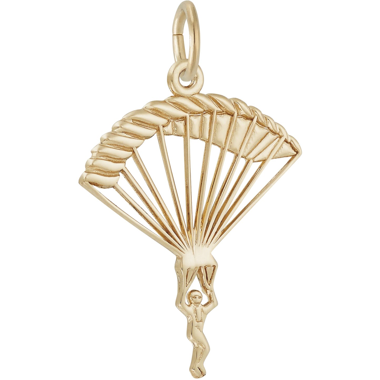 Parachutist Charm - Metal - Sterling Silver