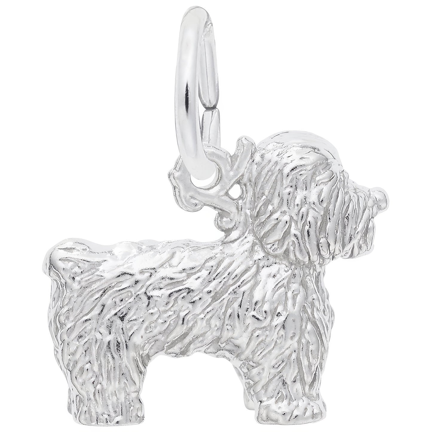 Charms Sterling Silver Bichon Frise Dog Charm