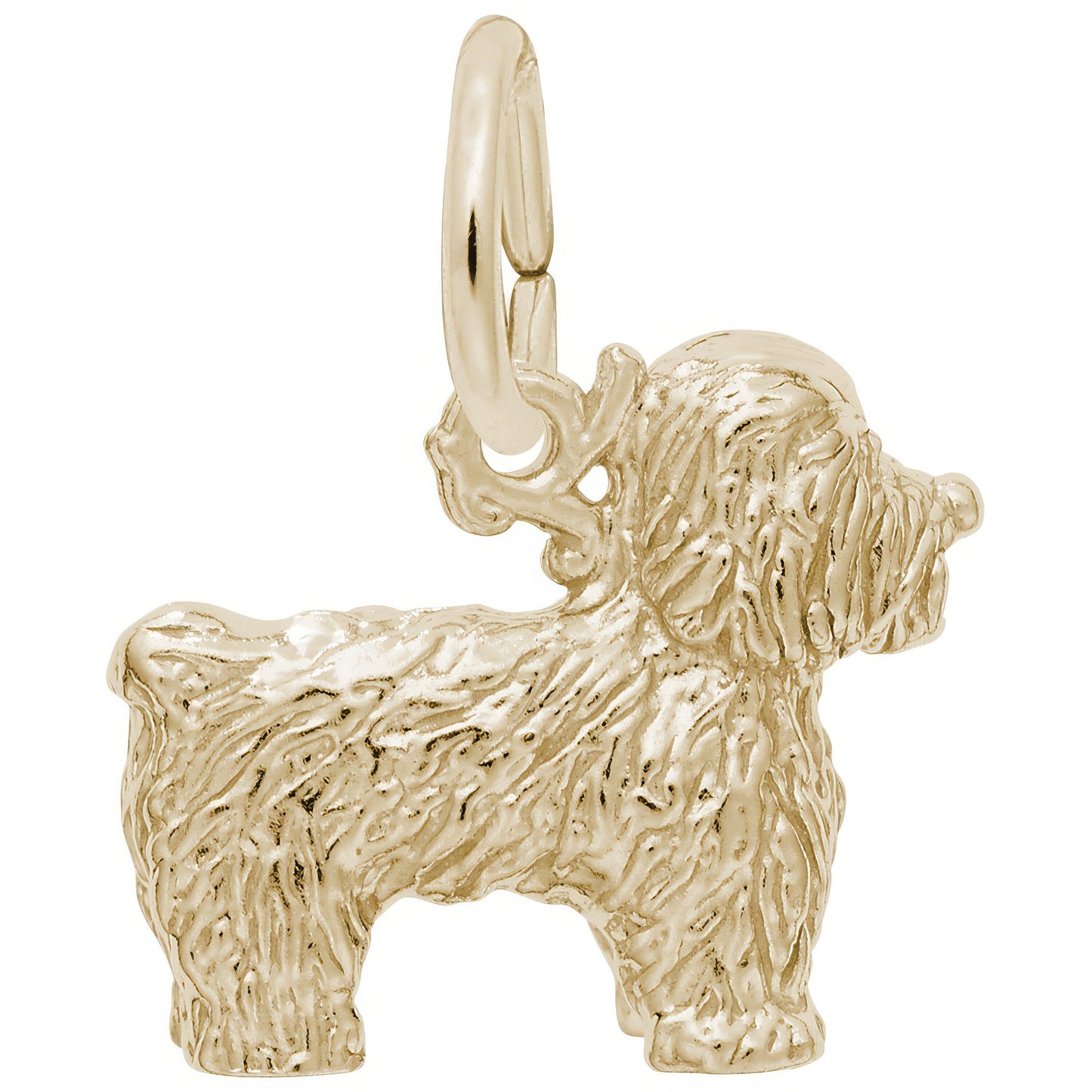 Charms Sterling Silver Bichon Frise Dog Charm