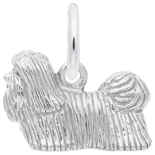 Charms Sterling Silver Shih Tzu Dog Charm