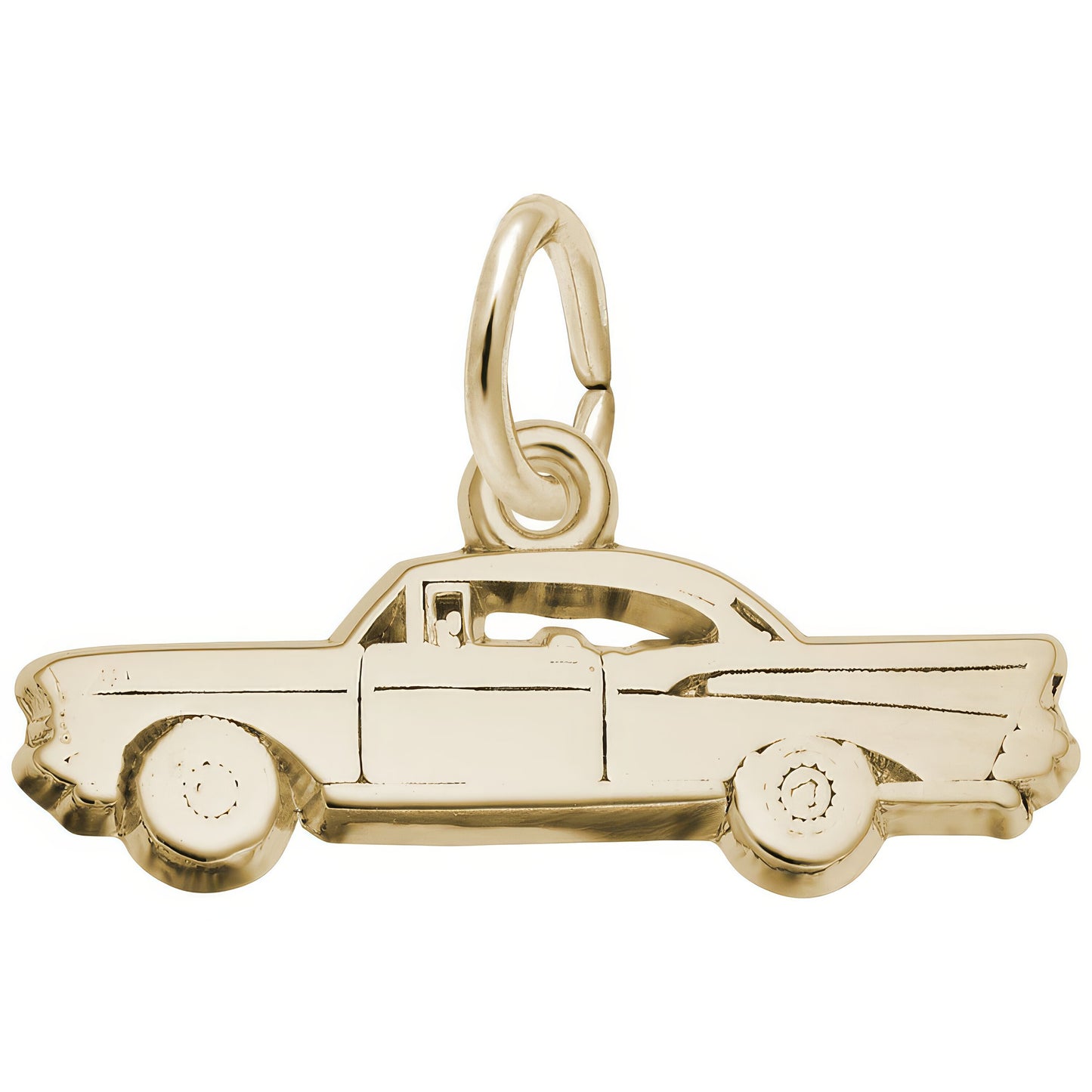 Classic Hardtop Muscle Car Charm - Metal - Sterling Silver