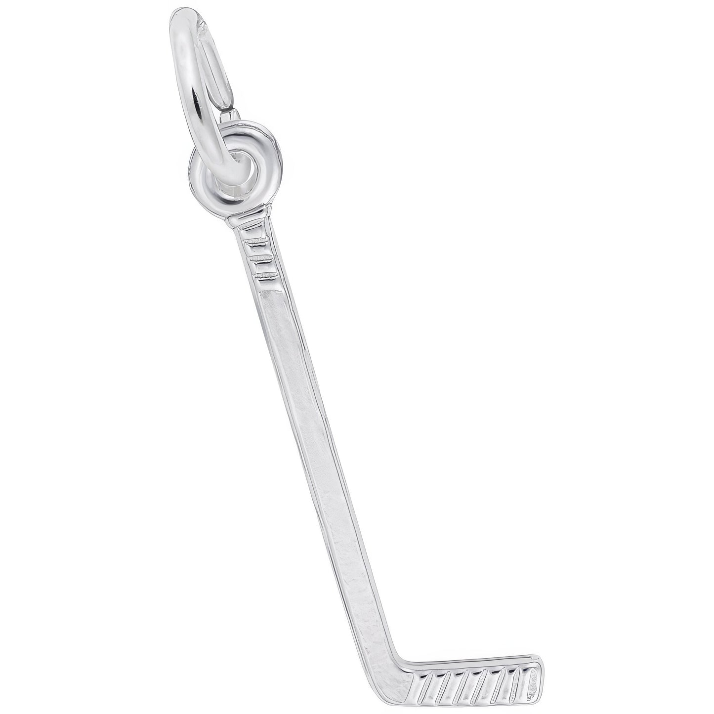 Sterling Silver Hockey Stick Charm - 20mm x 7mm