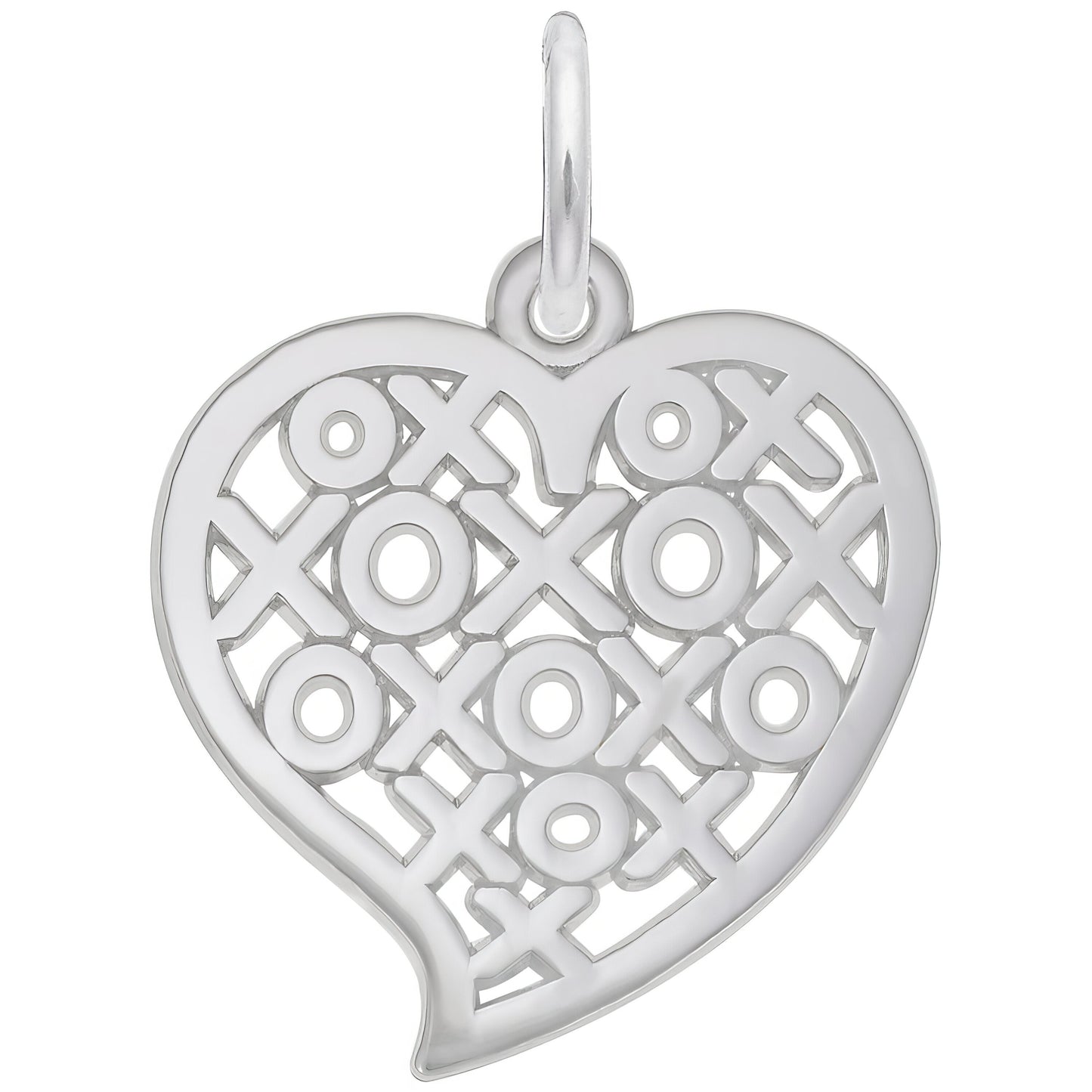 Sterling Silver Heart Charm - 17mm x 18mm