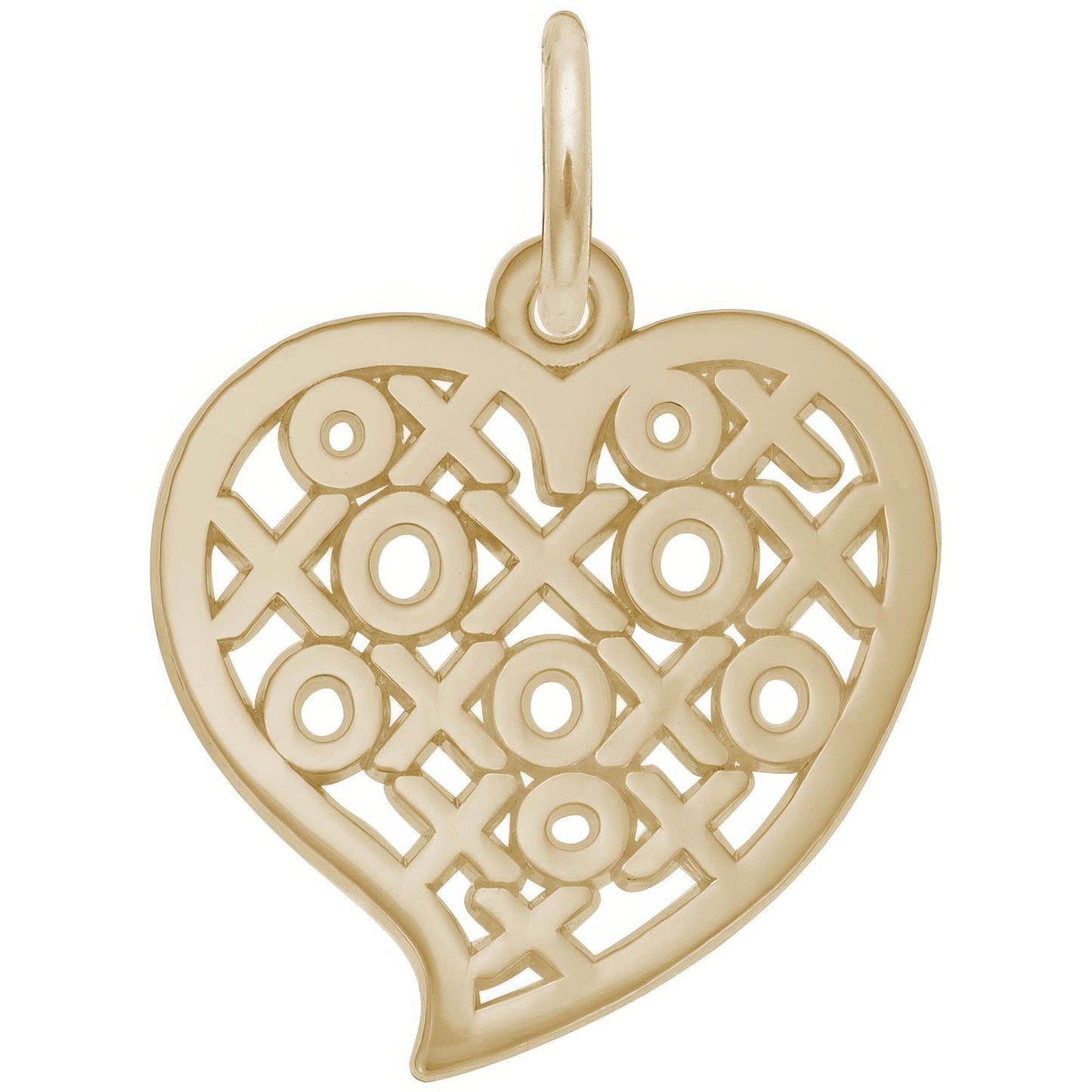 Sterling Silver Heart Charm - 17mm x 18mm