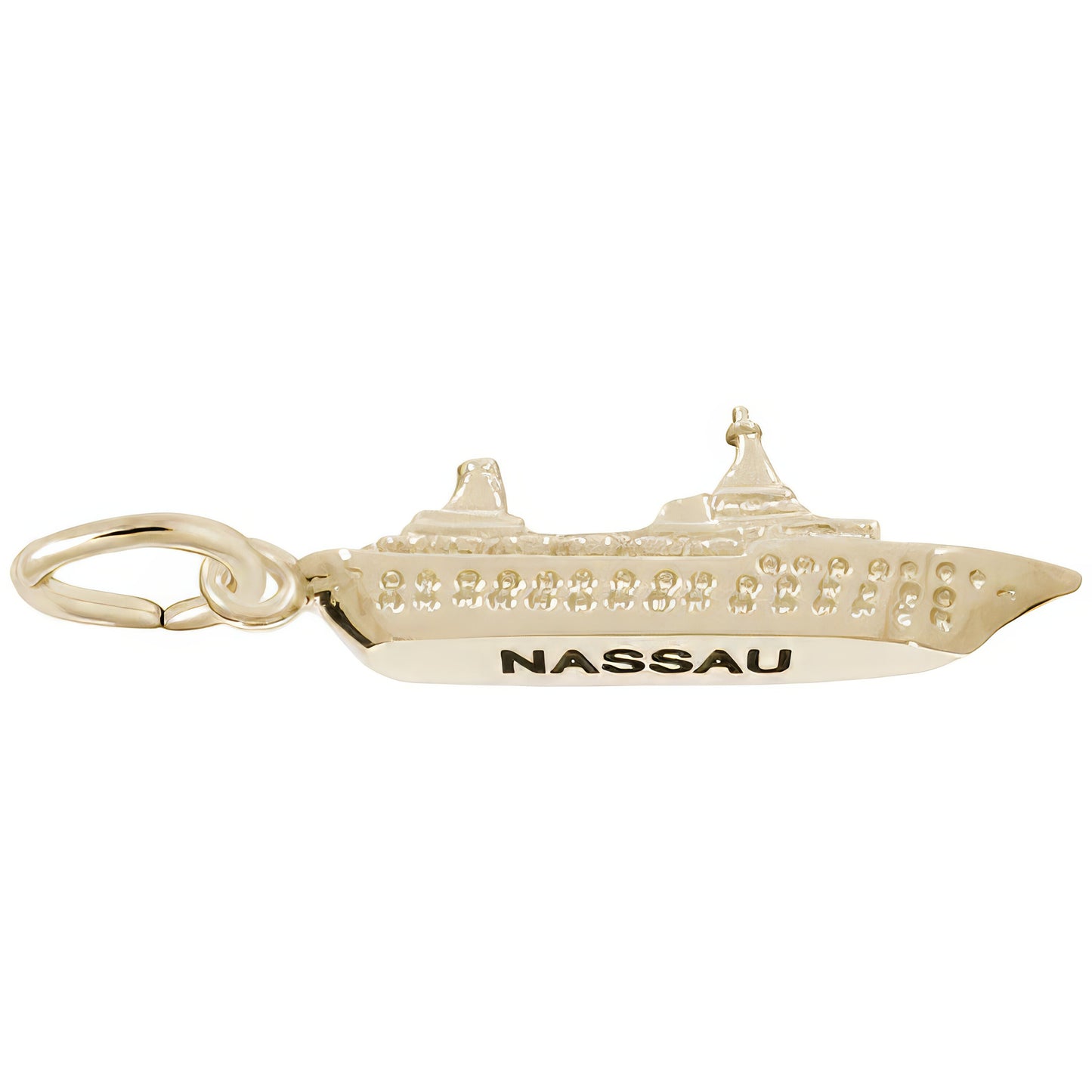 Sterling Silver Nassau Cruise Ship 3d Charm - 3mm x 22mm