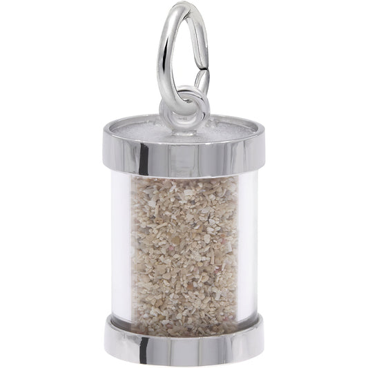 Cuba Sand Capsule Charm - Metal - Sterling Silver