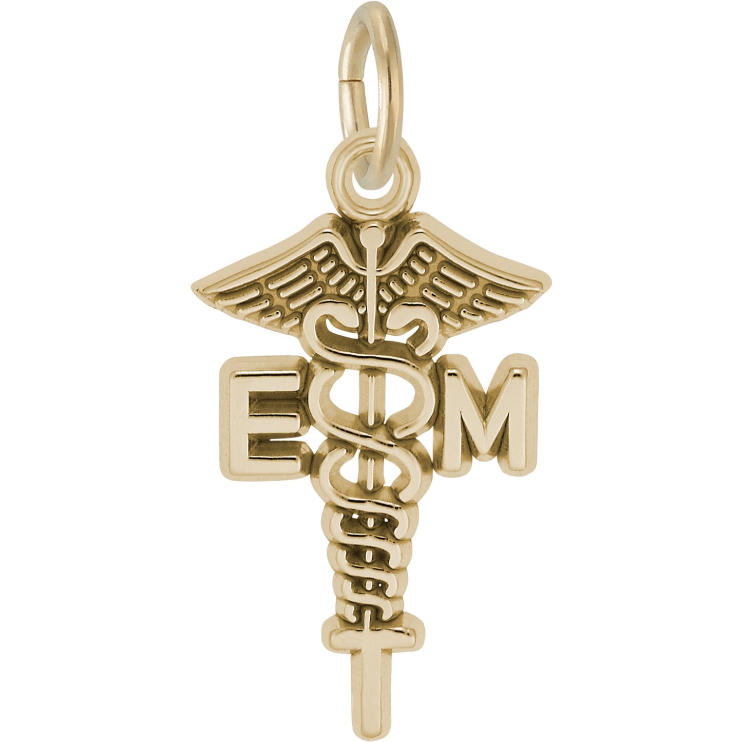 Sterling Silver Emt Charm - 18mm x 12mm