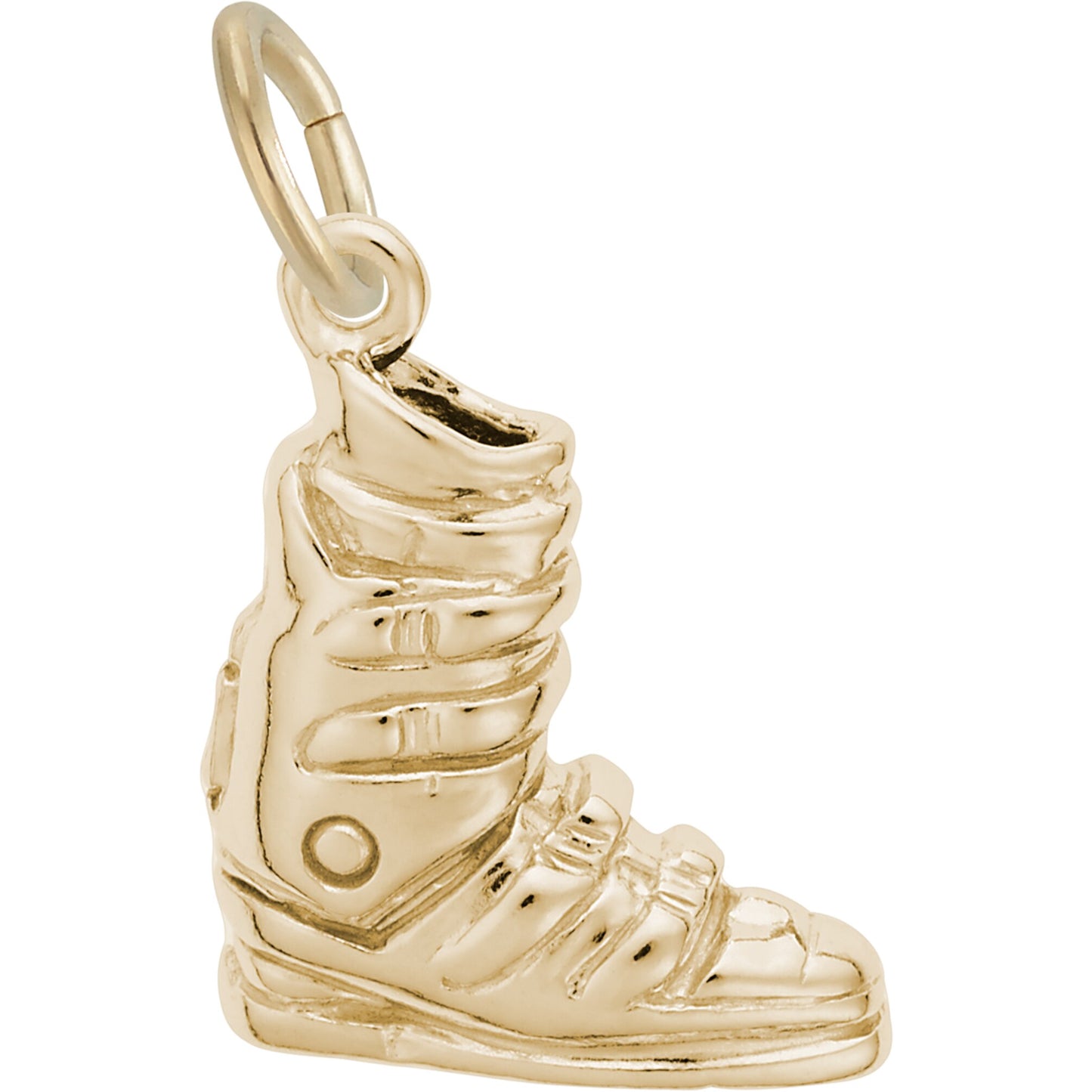 Ski Boot Charm - Metal - Sterling Silver