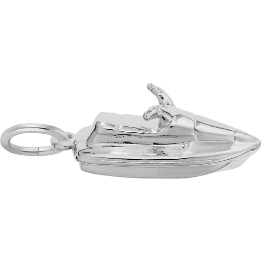Jet Ski Charm - Metal - Sterling Silver