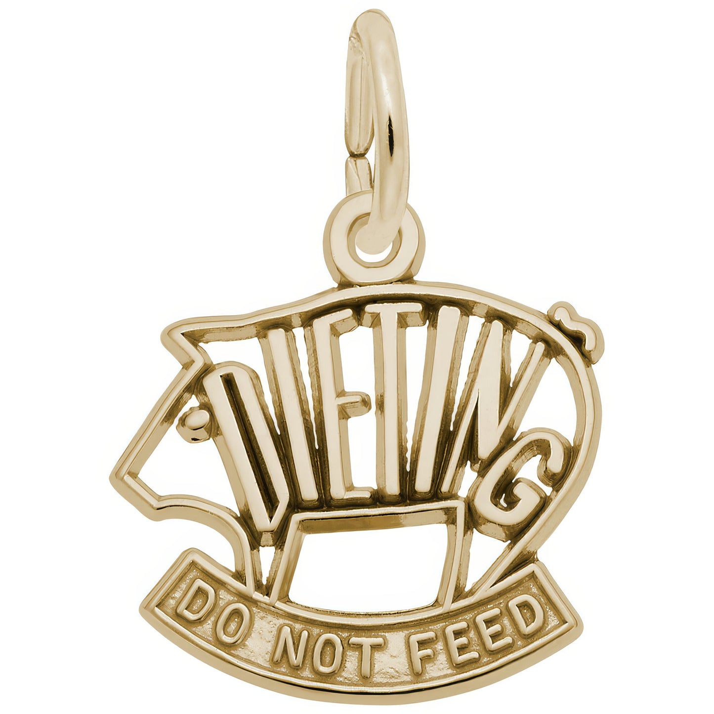 Dieting Charm - Metal - Sterling Silver