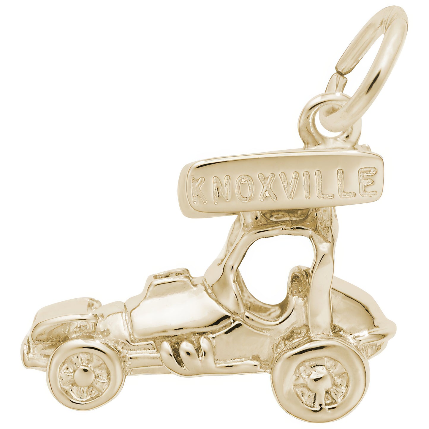 Knoxville Sprint Car Charm - Metal - Sterling Silver