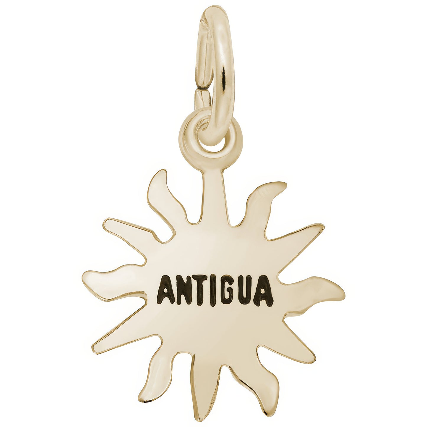 Antigua Sun Small Charm - Metal - Sterling Silver