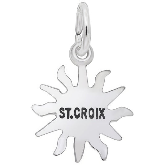 St. Croix Sun Small Charm - Metal - Sterling Silver