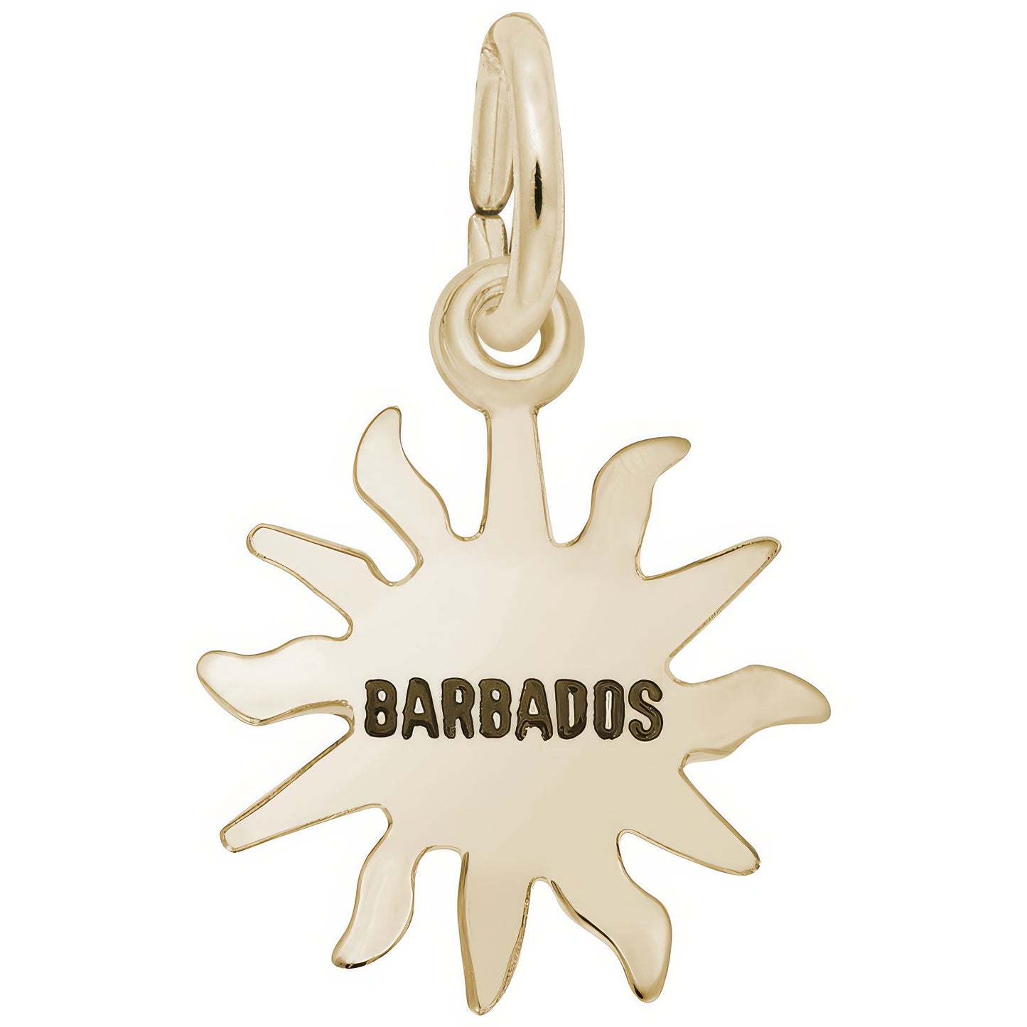 Barbados Sun Small Charm - Metal - Sterling Silver