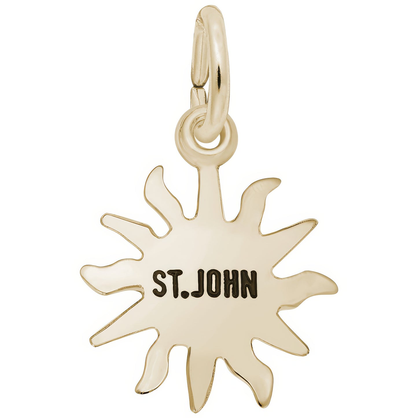 St. John Sun Small Charm - Metal - Sterling Silver