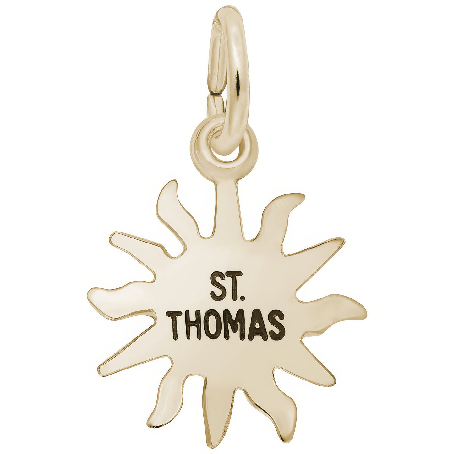 St. Thomas Sun Small Charm - Metal - Sterling Silver