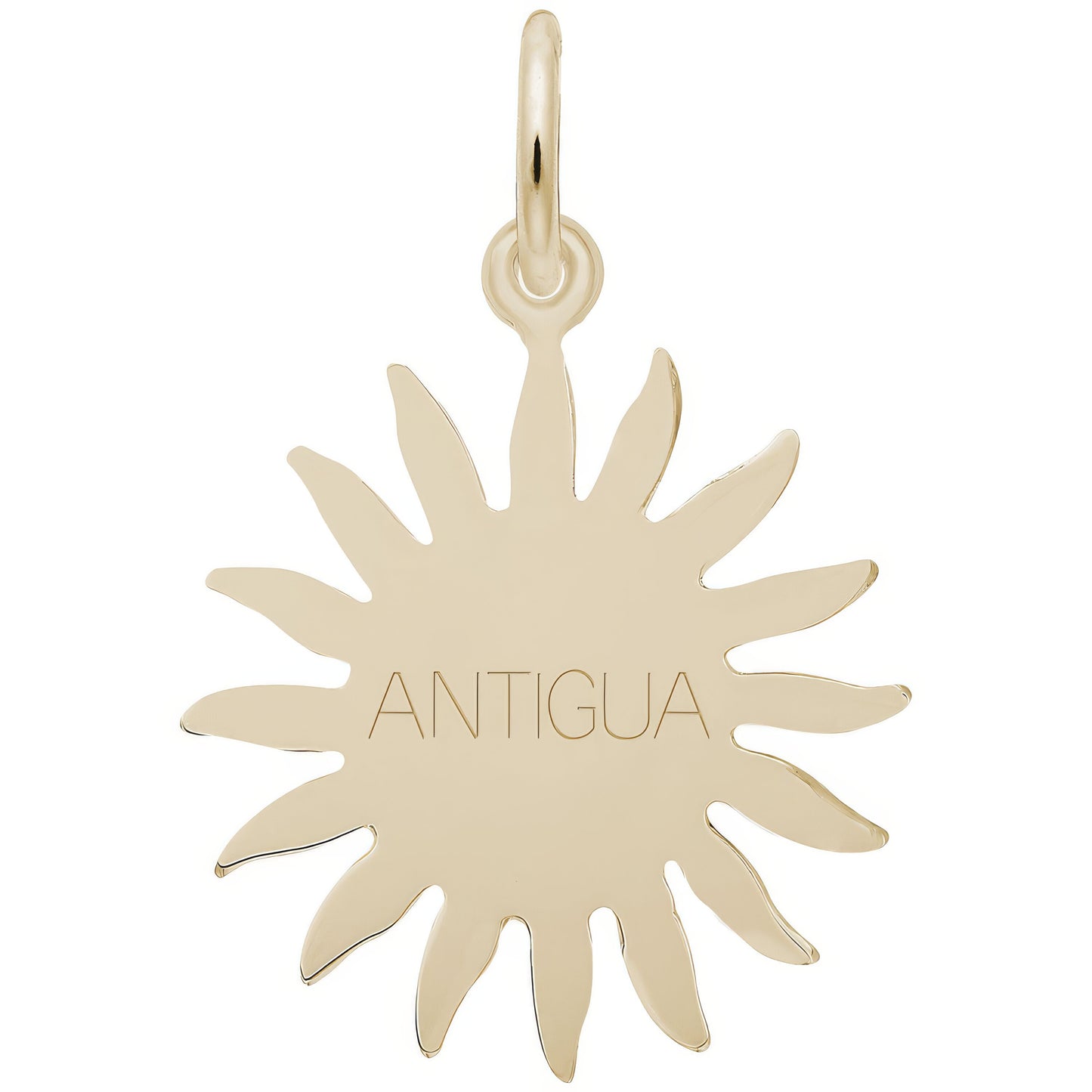 Antigua Sun Large Charm - Metal - Sterling Silver