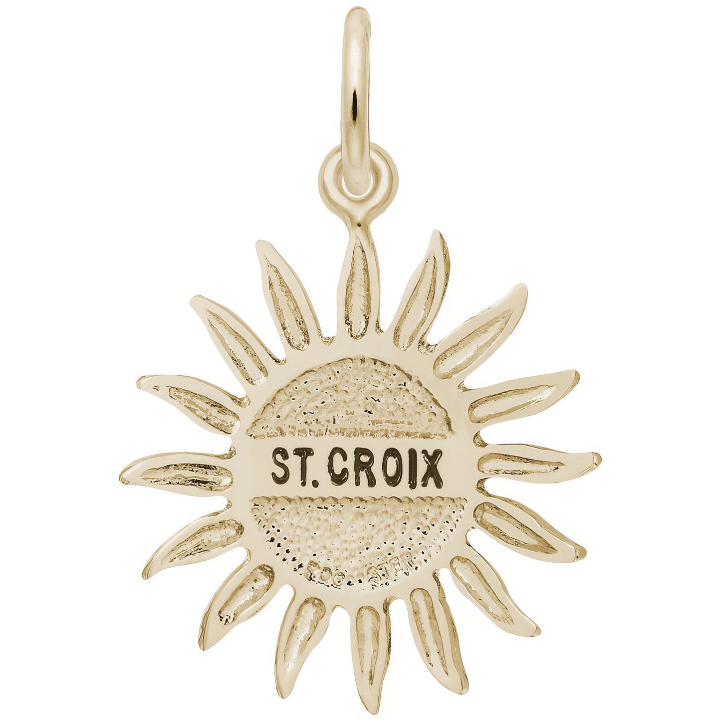 St. Croix Sun Large Charm - Metal - Sterling Silver
