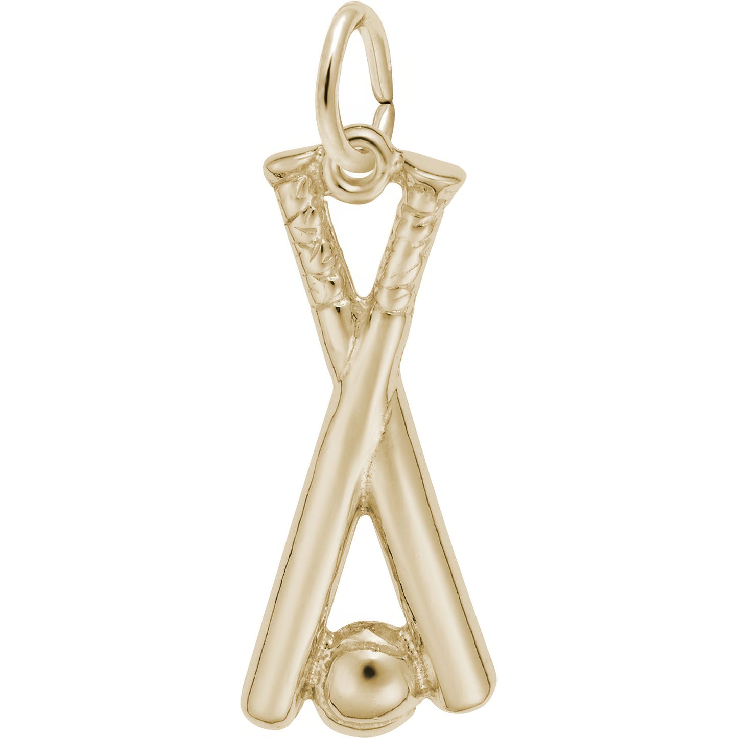 Sterling Silver Ball & Bat Charm