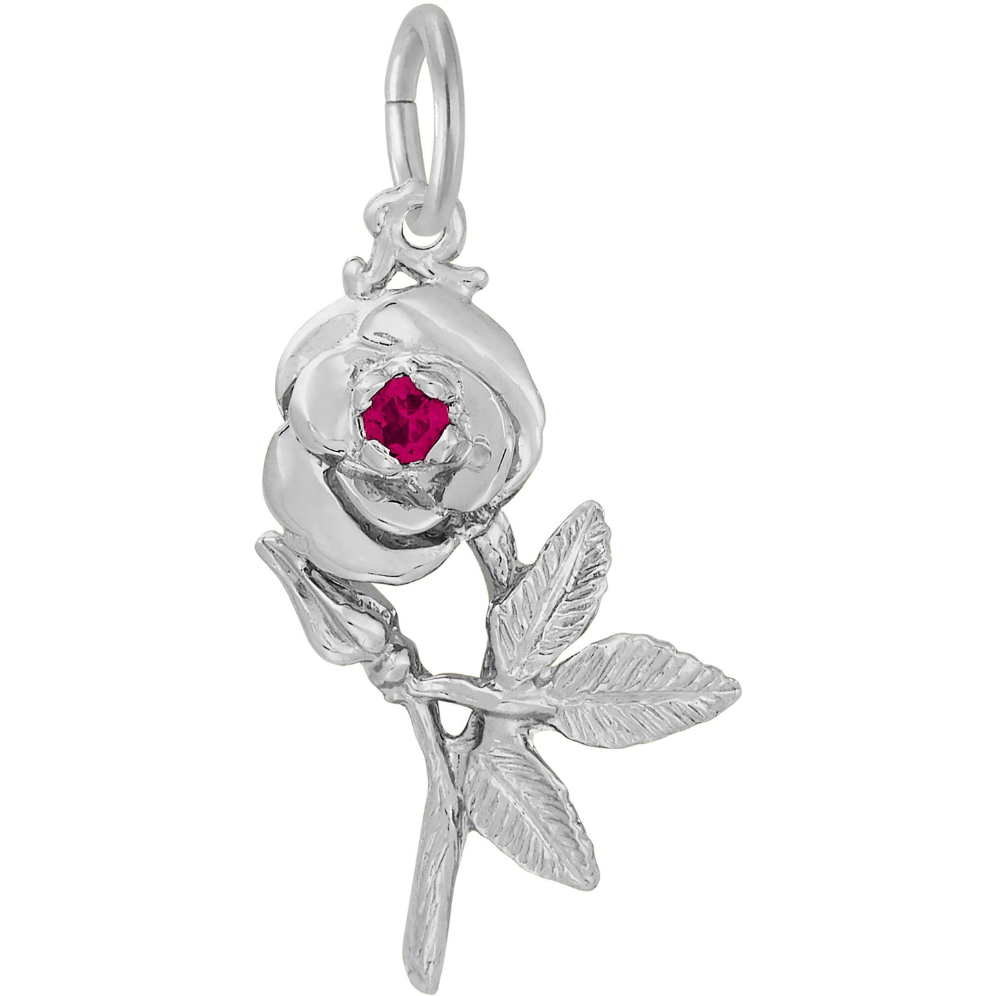 Sterling Silver Rose Charm