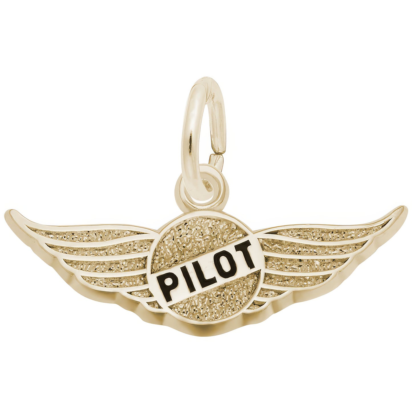Pilots Wings Charm - Metal - Sterling Silver