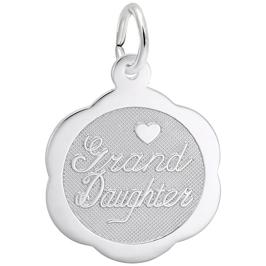 Sterling Silver Granddaughter Charm