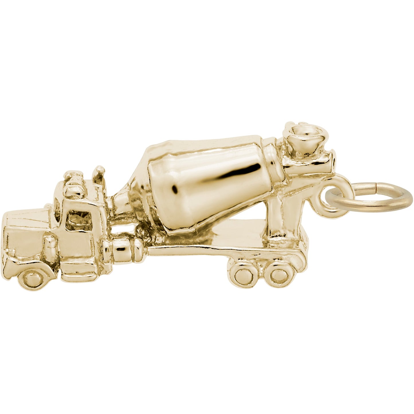 Cement Truck Charm - Metal - Sterling Silver